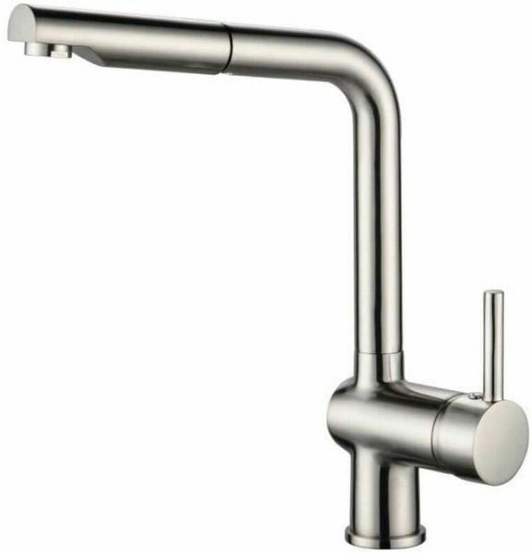 Mischbatterie Rousseau Edelstahl Messing