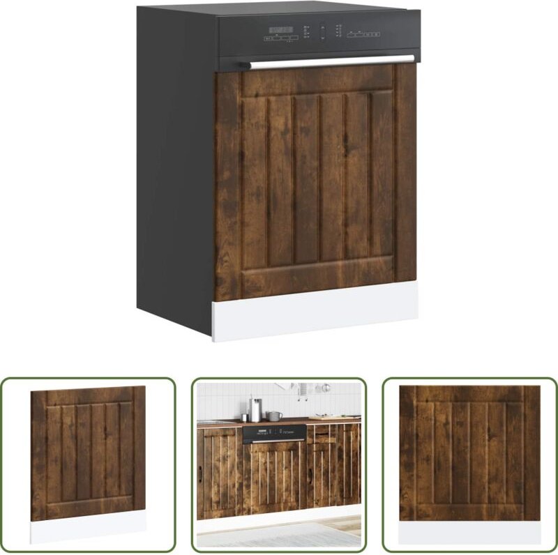 Holzwerkstoff - Geschirrspülerblende Lucca Räuchereiche Holzwerkstoff