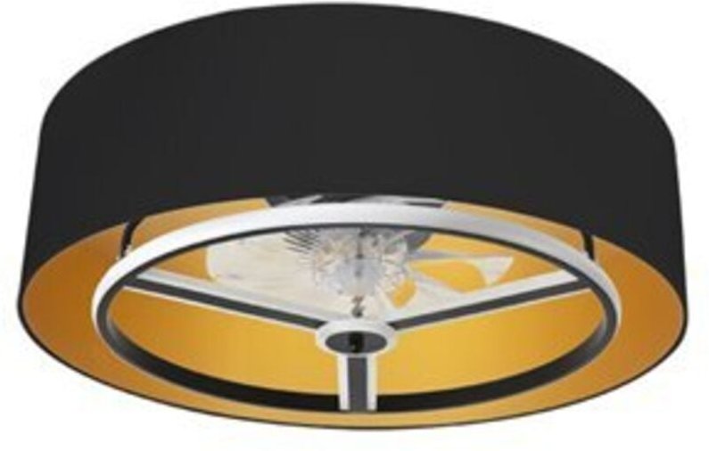 Thumbnail - Ventilator Dc Anuska 60w Schwarz/Gold 8 Flügel 6 Geschwindigkeiten 70d 5100lm 3 Farben Fernbedienung, Speicher, Dimmer, ...