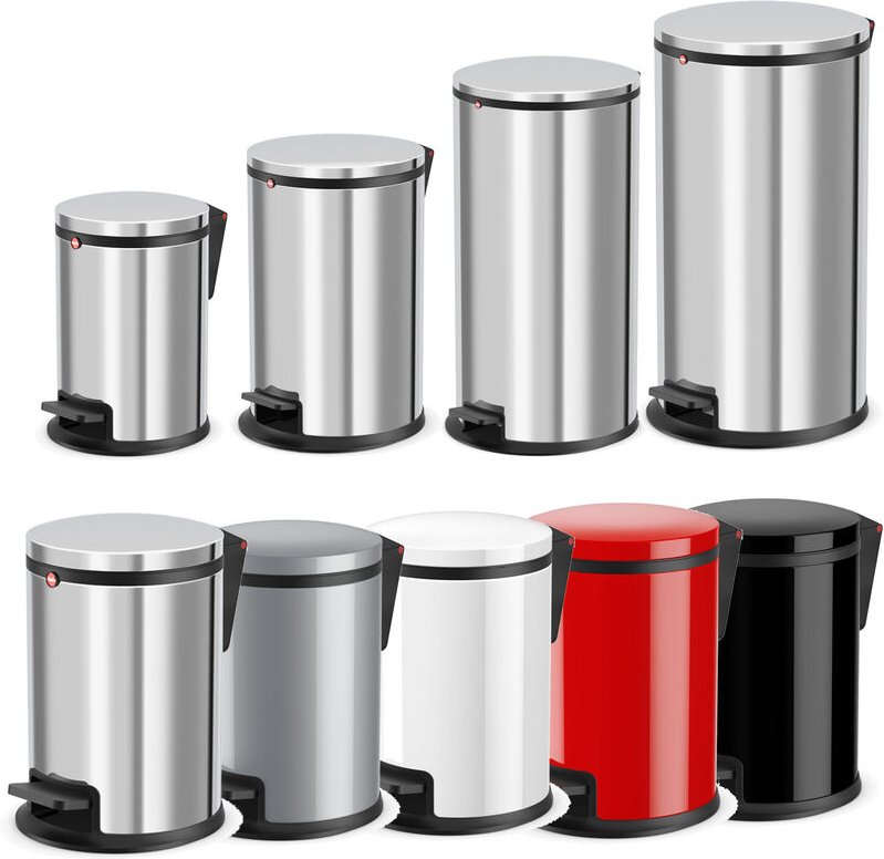 Hailo PURE Tret-Eimer Soft-Close L schwarz