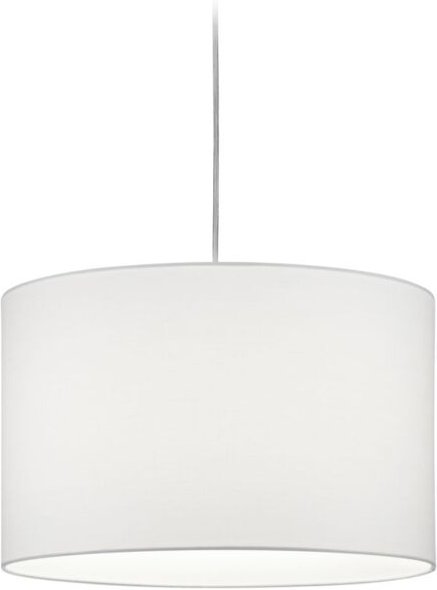 Defibrico - Trio Leuchten Pendelleuchte Hotel DUOline E27, Stoffschirm weiß Pendelleuchte