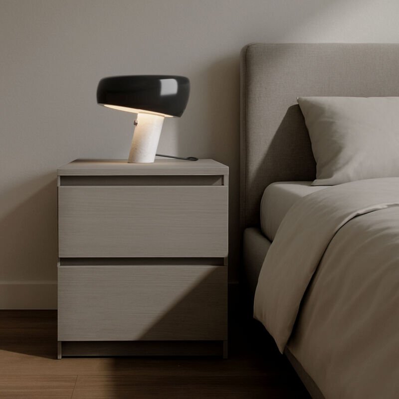 Tischlampe „Flick“ - Metall und Marmor - E27