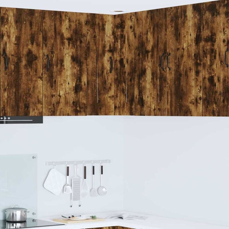 Küchenwandschrank mit Regal Geräucherte Eiche 57 x 57 x 80 cm vidaXL