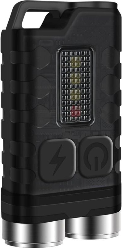 Mini-LED-Taschenlampe, wiederaufladbar, leistungsstark, 900 Lumen, mit rotem, UV- und blauem Licht – magnetisches Schlüs...