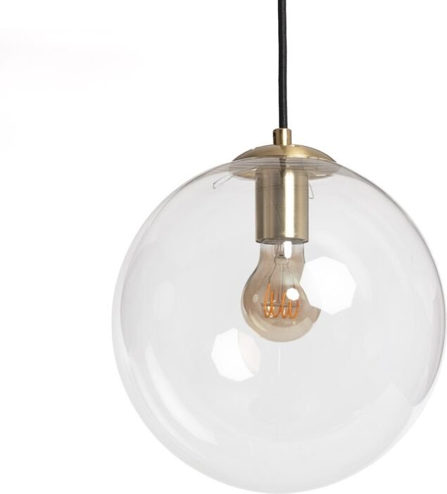 Pendelleuchte Metall und Glas Moonlight Clear Transparent