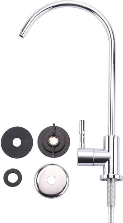 Tlily - 1/4 Zoll Chrom Trinkwasserfilter Wasserhahn Umkehrosmose Spüle Küchenarmatur