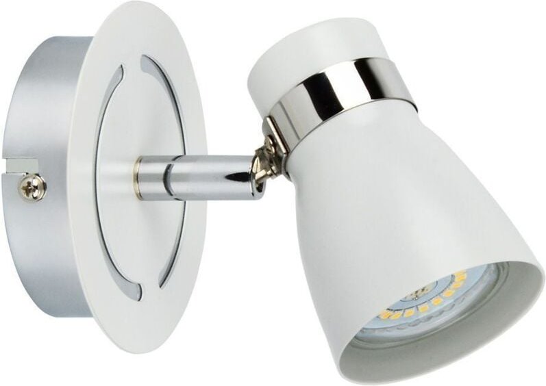 Hampton Wandleuchte für GU10-Glühbirne – Weiß und Chrom