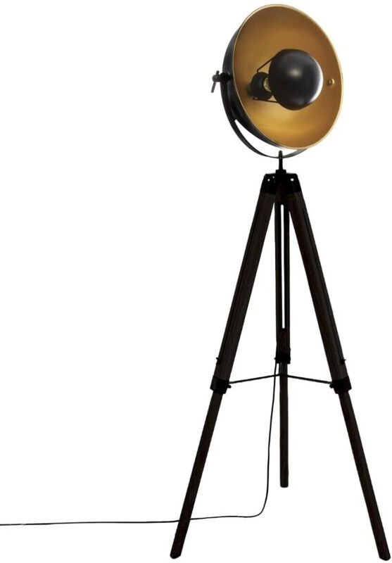 Atmosphera - stativleuchte modell 'loft lahti' schwarz e27 156,5x65x57cm