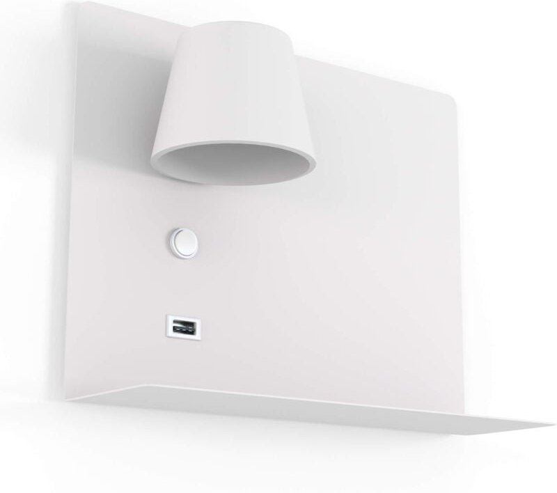 Barcelona Led - Lese-Wandleuchte mit USB-Anschluss "baskop" - 6W - Links