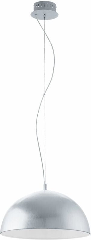 Eglo - 18 Watt led Decken Lampe Wohnraum Hänge Leuchte Beleuchtung silber 92951