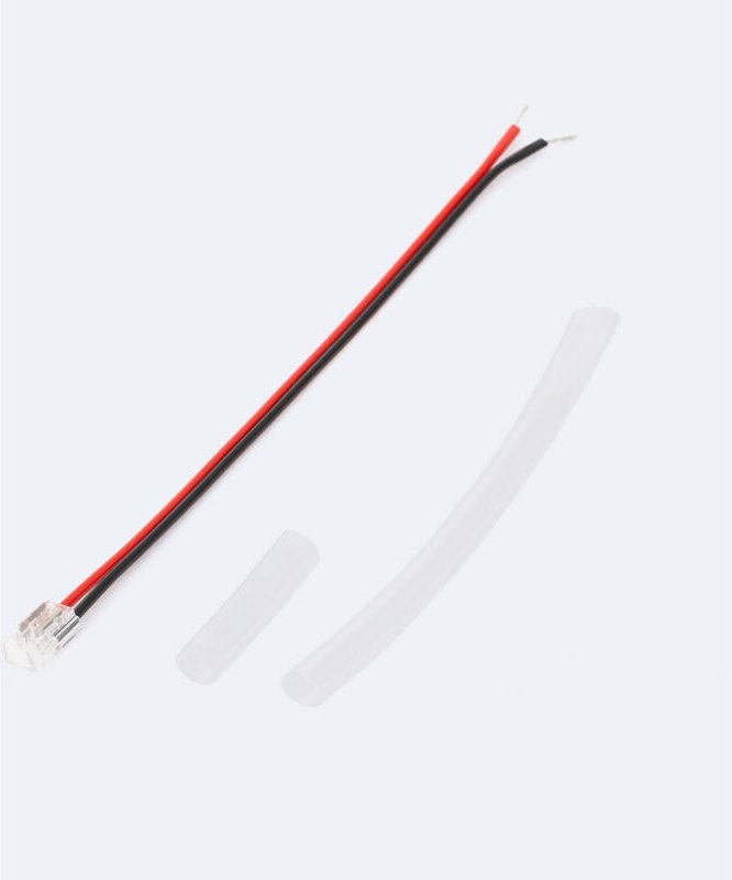 Verbinder mit Kabel für LED-Streifen SMD/COB Selbstgleichrichtend 220V AC IP65 Breite 6,5mm 6,5 mm