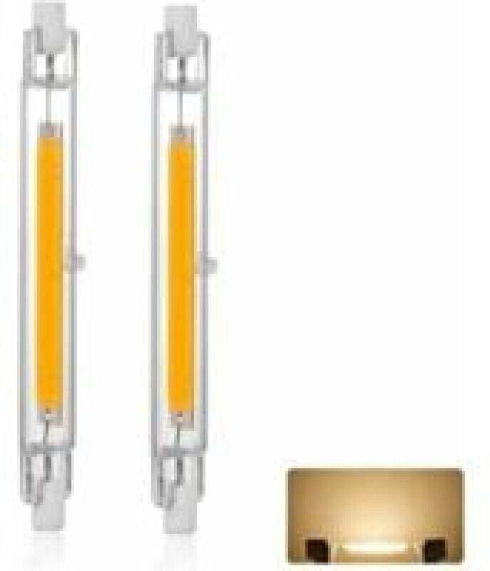 R7S 118 mm 20 W dimmbare LED-Lampe, Warmweiß 3000 K 3000 lm, linearer Ersatz für Halogenlampe J118 20 W, 360-Grad-Beleuc...