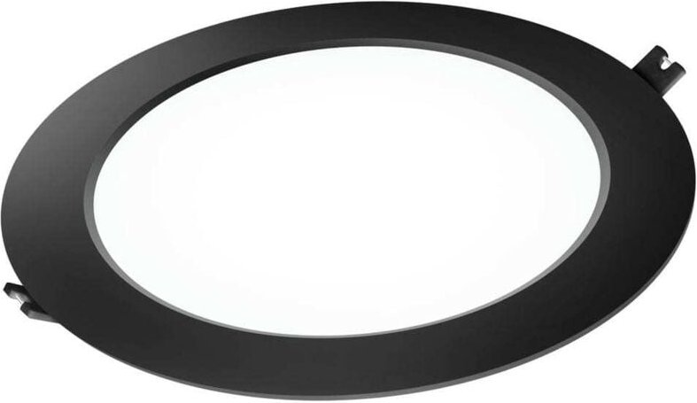 Rundes LED-Downlight pc schwarz 18W Kaltlicht