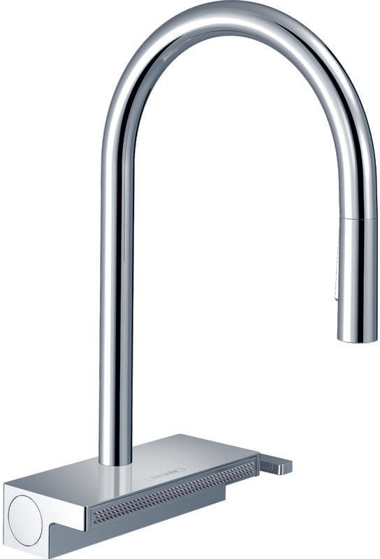 M81 - Spültischarmatur Aquno Select, mit ausziehbarem Brause und flachem Strahl, sBOX, verchromt 73831000 - Hansgrohe