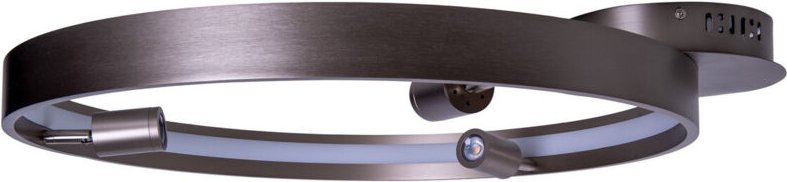 Naeve TRISTAN Dimmbare integrierte LED-Deckenleuchte, halbbündig, stahlblank, 3000 K