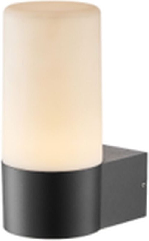 LED Außenlampe Wand Aluminium IP44 Farbwechsel 3000+RGB K 450 lm H: 19,7 cm Schwarz Weiß Modern