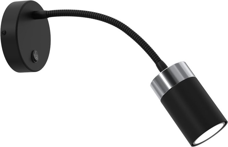 JOKER SCHWARZ/CHROM Flex-Wandleuchte 1xGU10