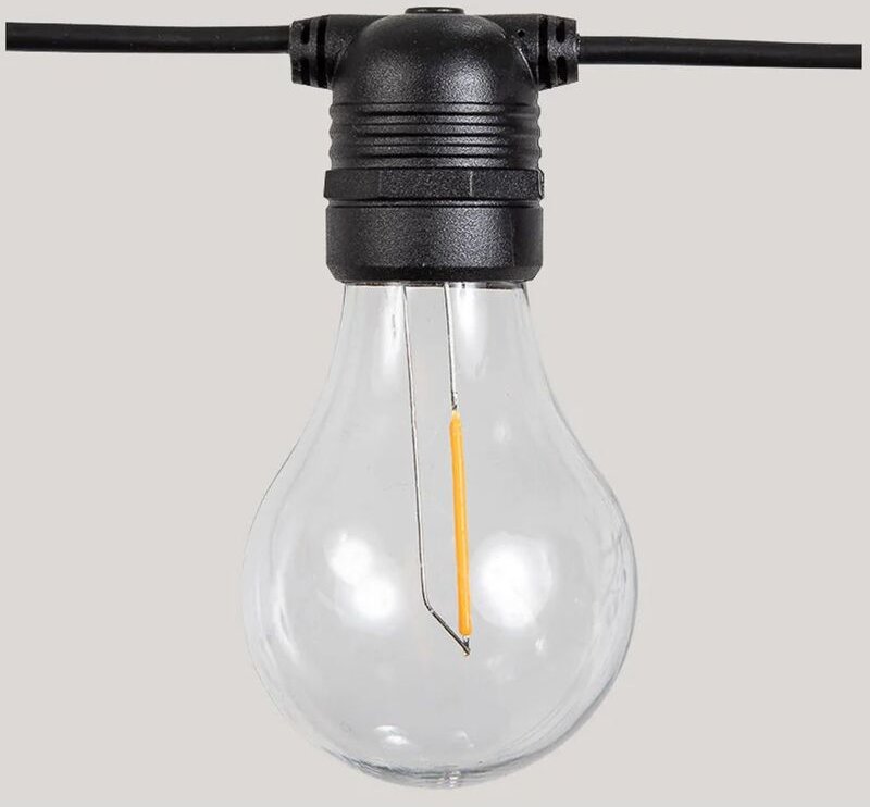 Licht-erlebnisse - led Außenlichterkette E27 led 2700 k warmweißes Licht IP44 Modern Außenlichterkette Lichtergirlande G...