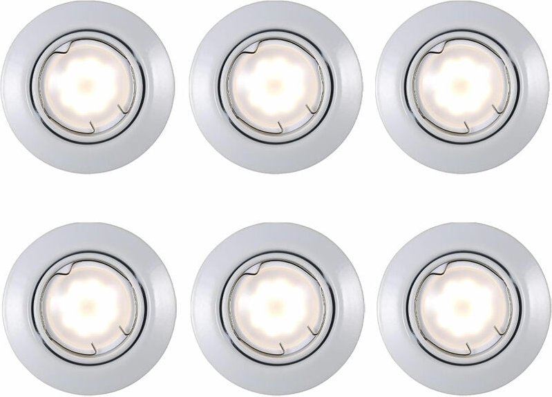 Thumbnail - Etc-shop - Einbaustrahler Deckenspot Deckenleuchte Lampe Einbauleuchte, Wohnzimmer Metall weiß, 1x led 3W 200Lm 2700K, D...