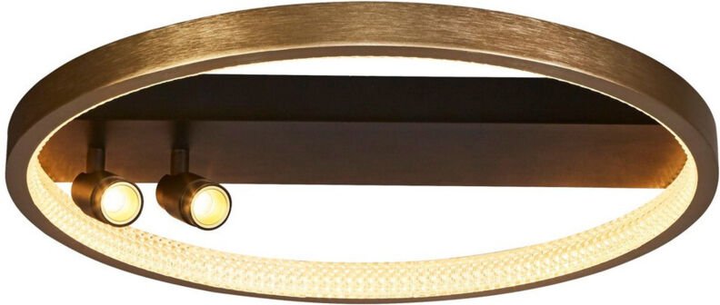 Deckenleuchte Designleuchte Flurlampe LED schwarz gold strukturiert Küchenlampe