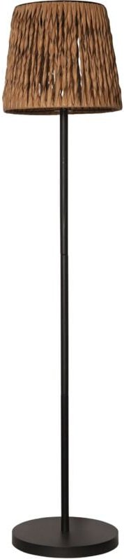 LED Solar-Stehlampe Cesta Wasserhyazinthen Optik schwarz 127cm