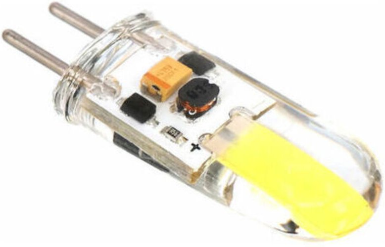 Dimmbare GY6.35 LED-Lampe, LED-COB-Lampe mit Silikongehäuse, 12 V DC, 3 W, Weiß