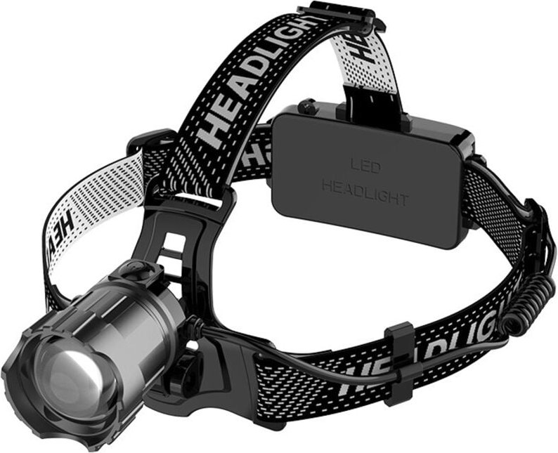 Wiederaufladbare LED-Stirnlampe, 10000 superhelle Stirnlampe mit 3 Beleuchtungsmodi, um 90° verstellbare Stirnlampe, IP6...