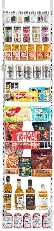 Mophorn - Vorratsschrank Speisekammer-Organizer mit 10 verstellbaren Regalen, Stahl-Aufbewahrungssystem zum Aufhängen fü...