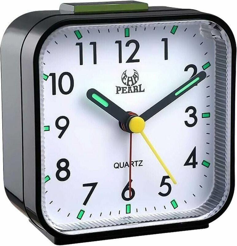 Ulisem - Leiser, nicht tickender analoger Wecker, sanfter Weckwecker mit Schlummer- und Beleuchtungsfunktionen, batterie...