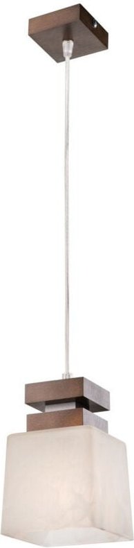 Lamkur Lighting - Lamkur Kubuś Kubus Dome Pendel-Deckenleuchten, Glasschirm Wenge, 1x E27