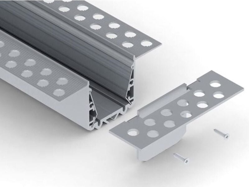 Endkappe für Gipskartonprofil RPL35US, ohne Kabelloch