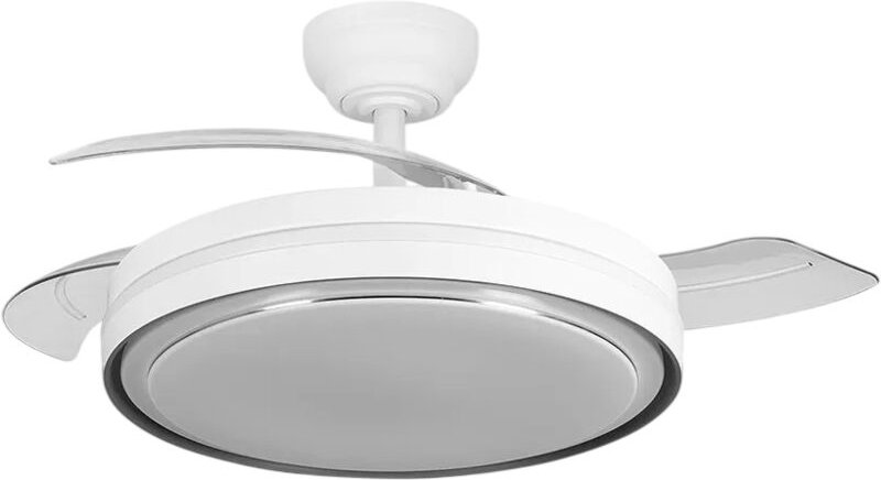 Siux DC Ventilator Sommer-Winter-Funktion 60W Weiß, 3 Flügel, 107°, 6980 lm, 3500-4000-6500K, mit Fernbedienung und Time...