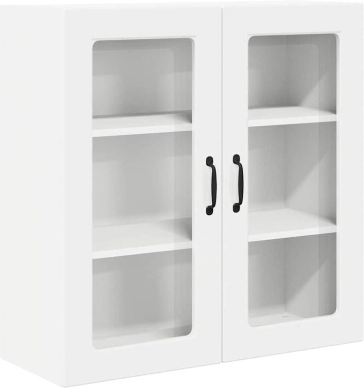 Küchenwandschrank Hochglanz Weiß 80 x 31 x 80 cm Holzwerkstoff vidaXL