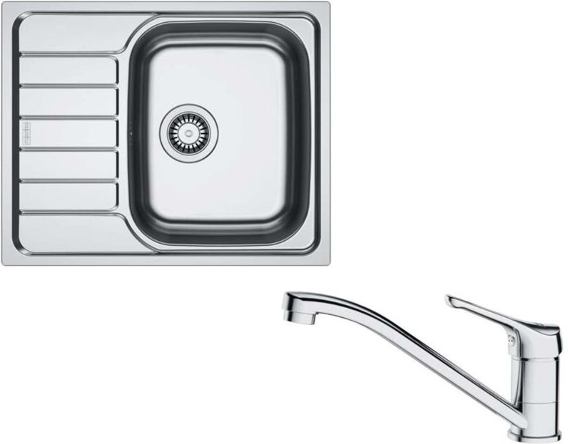 Sets - Küchenset N102, Edelstahlspüle skn 611-62 und Armatur fb 250.031, Chrom 101.0731.382 - Franke