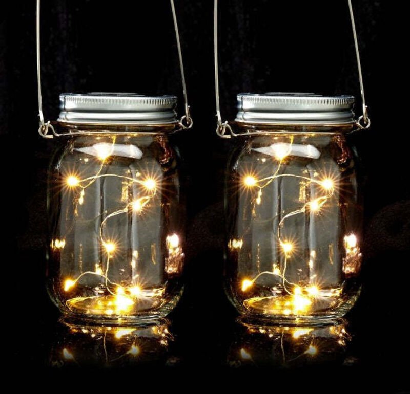 2 stk solarlaternen mit led 8