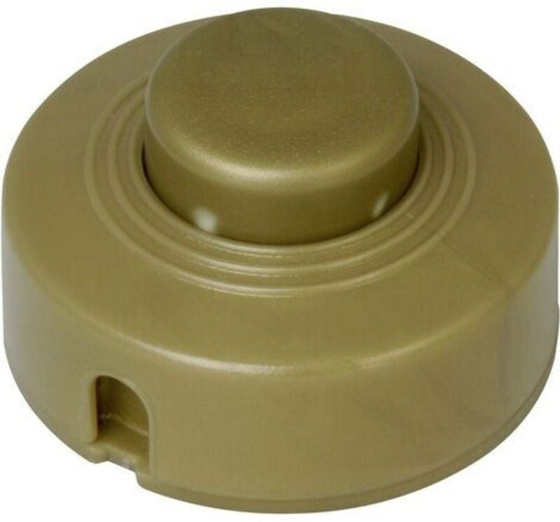 Kopp 191807084 Fußschalter mit Zugentlastung Gold 1 x Aus/Ein 2 A 1 St.