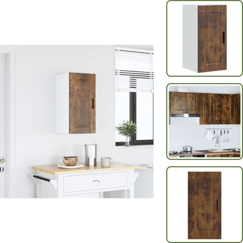 The Living Store - vidaXL Küchen-Hängeschrank Porto Räuchereiche Holzwerkstoff