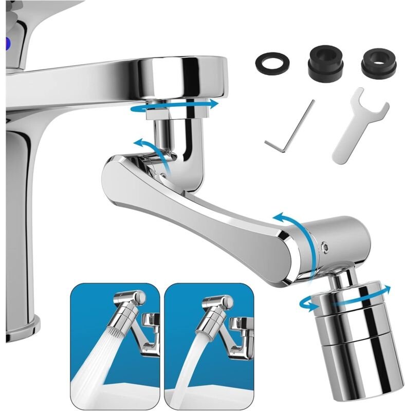 1440° Schwenkhahn - Fest - Messing M22/M20/M24