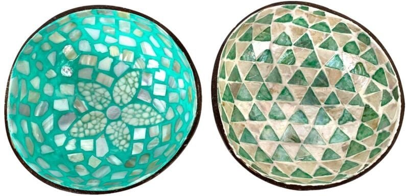 Signes Grimalt - Handgeschnitzte Holzschale mit 2 verschiedenen Designs für ethnische und funktionale Dekoration in Ihre...