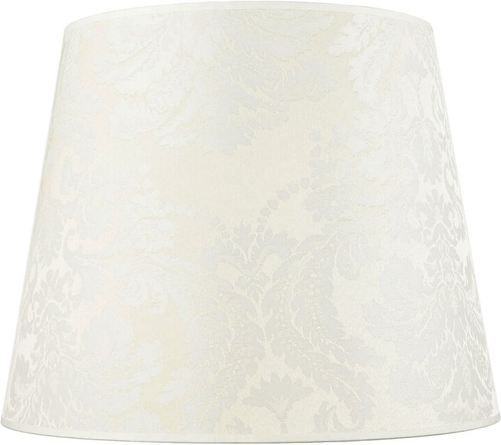 Konischer Lampenschirm für Hängelampe E27 Weiß Stoff