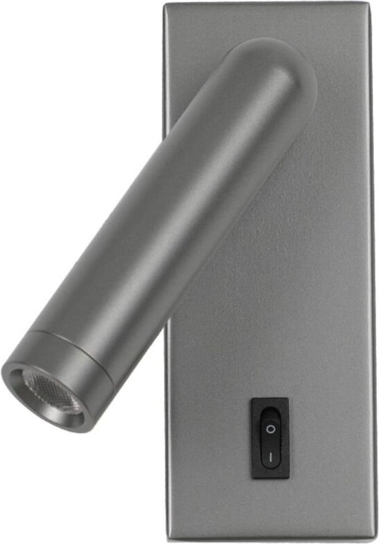 25W LED Wandleuchte mit Strahler und Schalter NOVA WL463761GR Italux