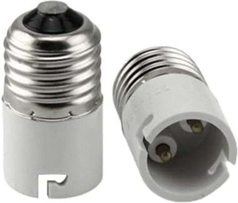 E27 auf B22 Sockelkonverter, Bajonettschraube Glühbirnensockeladapter, Lampenfassung für led/cfl und Glühlampen - Cspark...