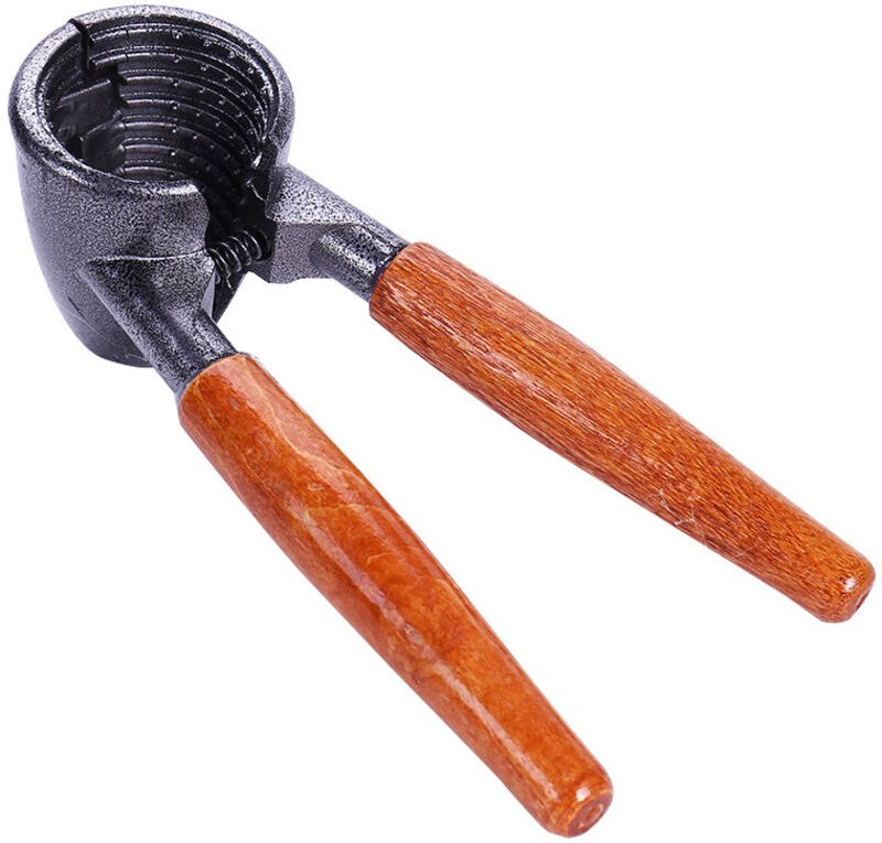 Hochleistungs-Nussknacker, Nussknackerzange mit Holzgriff für Nüsse, Pekannüsse, Haselnüsse, Mandeln, Paranüsse, Erdnüss...