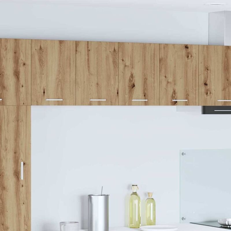 Hängeschrank Riga 2 pcs Artisan-Eiche und Weiß 60 x 31 x 40 cm vidaXL