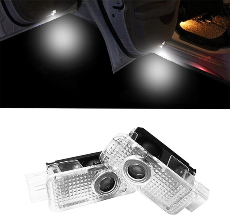 AUDI LOGO LED-TÜRPROJEKTOR A1/3/4/5/6/7/8/R8/TT/Q7/Q5/Q3, 2 Stück.