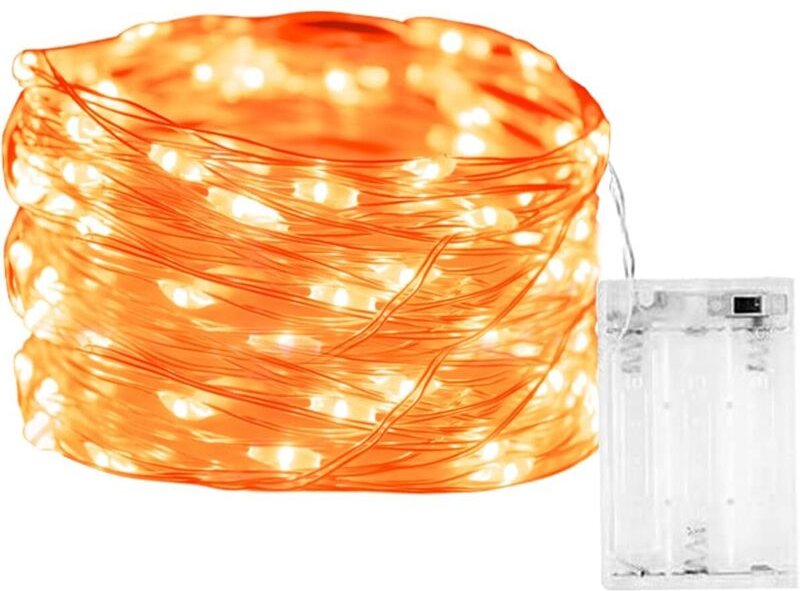 Halloween Lichterkette Dekorationen 3M 30LED Batteriebetriebene Lichterkette Wasserdicht für Außen Innen Weihnachtsbaum ...