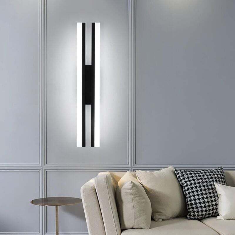 Comely - LED-Wandleuchte für den Innenbereich, schwarze moderne Wandlampe, 16 w Acryl-Wandleuchte für Wohnzimmer, Schlaf...