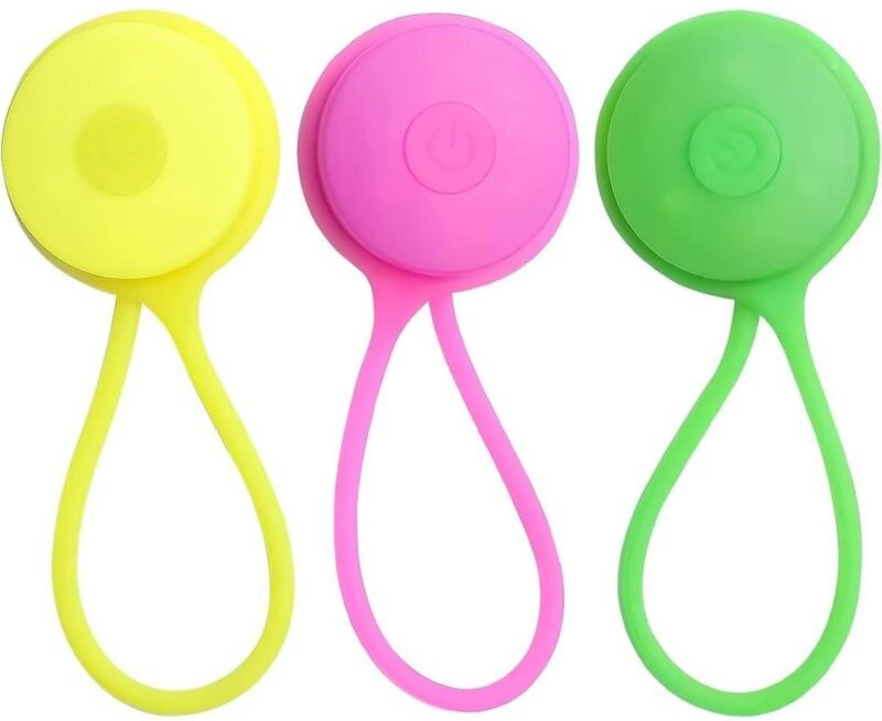 Set mit 3 LED-Reflektoren - LED-Rucksacktaschenlampe - Geeignet für Kinder - Hundetaschenlampe als Anhänger - Sicherheit...