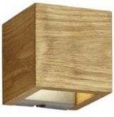 Wandleuchte Brad Cubo Wood Double Led Emission Trio Lighting