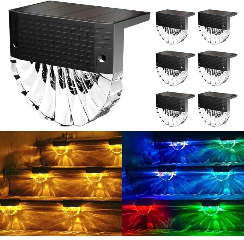 Solarleuchten für den Außenbereich, 6 Solarleuchten für den Außenbereich, 3 Modi Solarleuchten, wasserdichte IP65 Solar-...